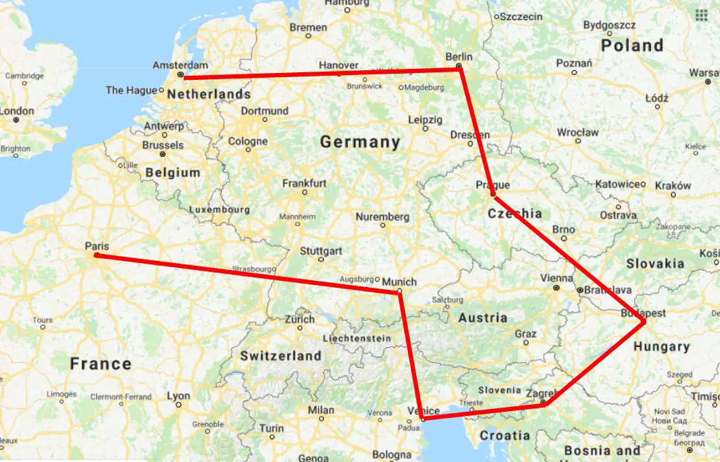 You are currently viewing 22 Day Interrail Route for First Trip to Europe – With Photos