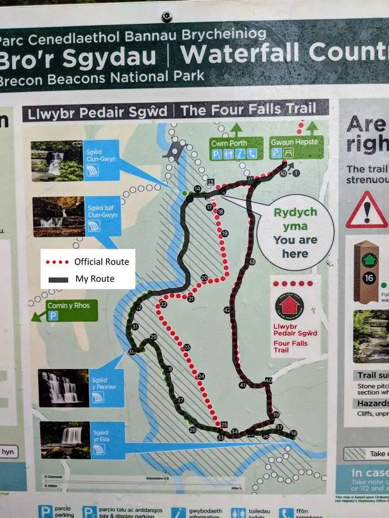 Visiting the Four Waterfalls Walk, Brecon Beacons [Route Map + Photos]